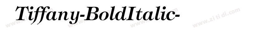 文 Tiffany-BoldItalic字体转换